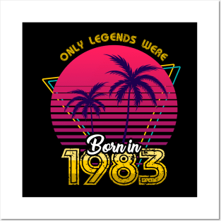 Born in 1983 T-Shirt Posters and Art